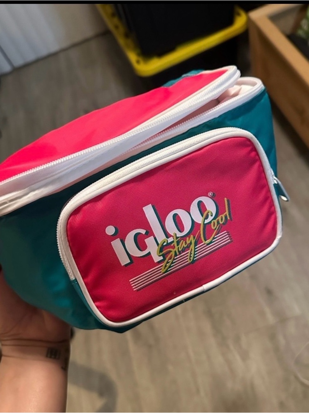 Igloo Pink and Teal Insulated Fanny Pack